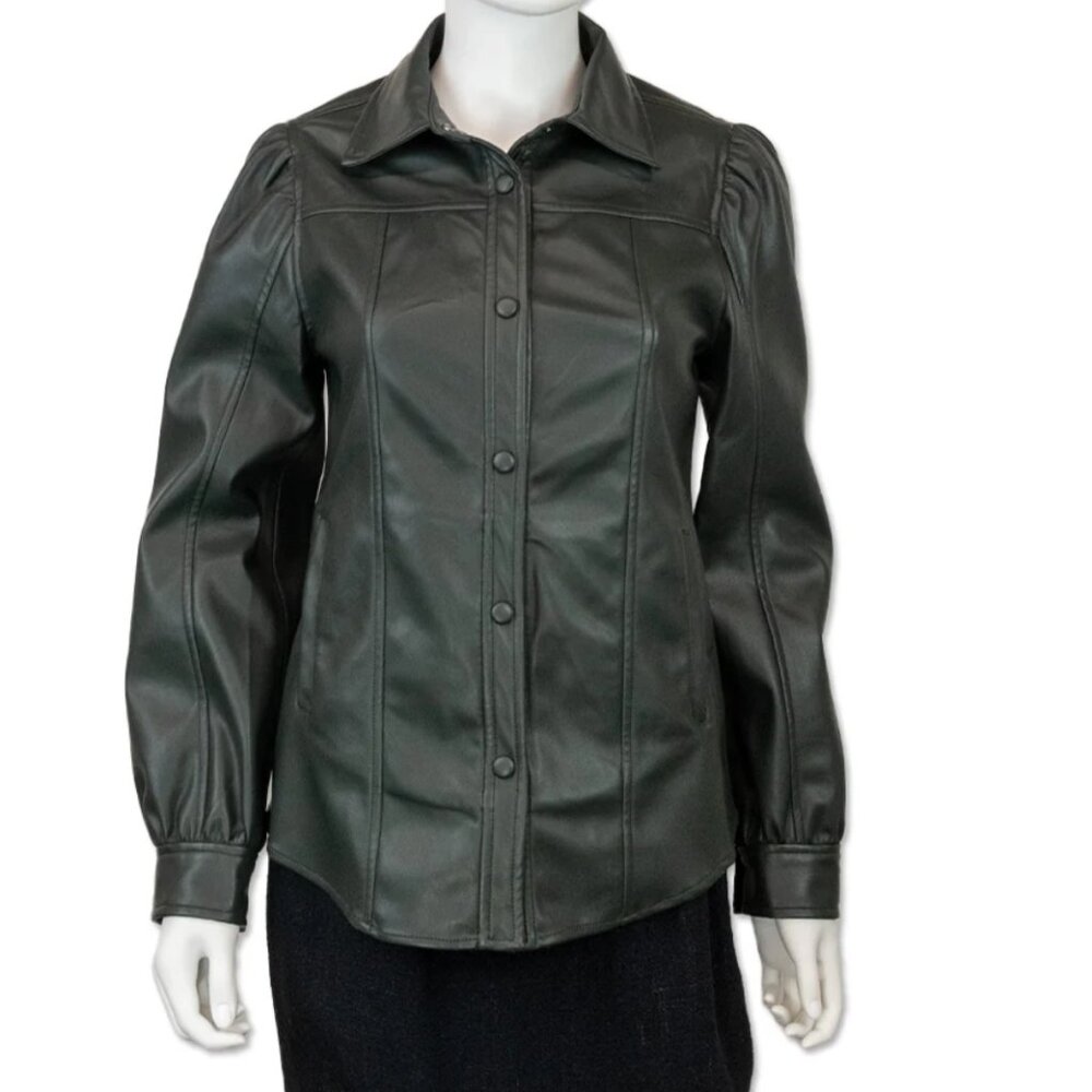 Blank NYC | Faux Leather Shacket